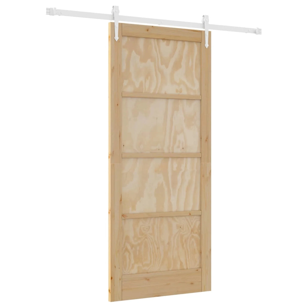 Porta scorrevole ORKDAL Naturale e Bianco 86 x 198,5 cm 3445573