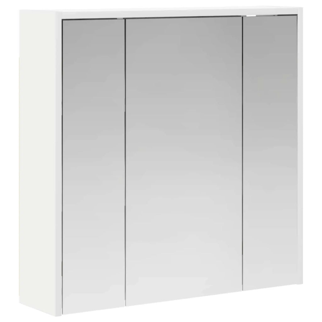 Mobiletto per specchio da bagno Bianco 63,5 x 16 x 62,5 cm