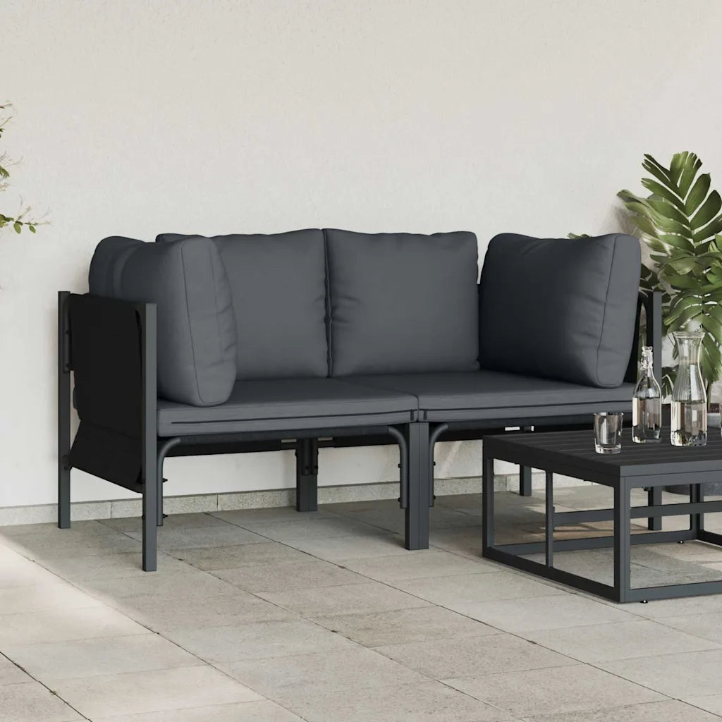 Mobili da Esterno 2 Pezzo Antracite 80 x 80 x 71 cm Acciaio CFW8751103