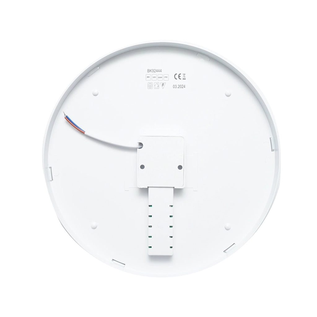 Plafoniera LED 36W, 220V, IP20, 230 mm, apparecchio rotondo resistente all'umidità per interni/esterni