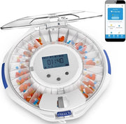 Dispensatore di Pillola Intelligente con Allarme e App Wi-Fi per Anziani - Dispensatore Automatico di Medicinali per 28 Giorni