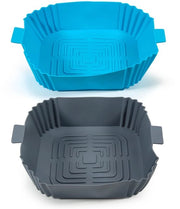 Forme in silicone per Airfryer 2 pezzi di forma per Airfryer quadrato 3-4,75 L accessori per Airfryer in silicone termoresistente per cottura e cottura uniforme