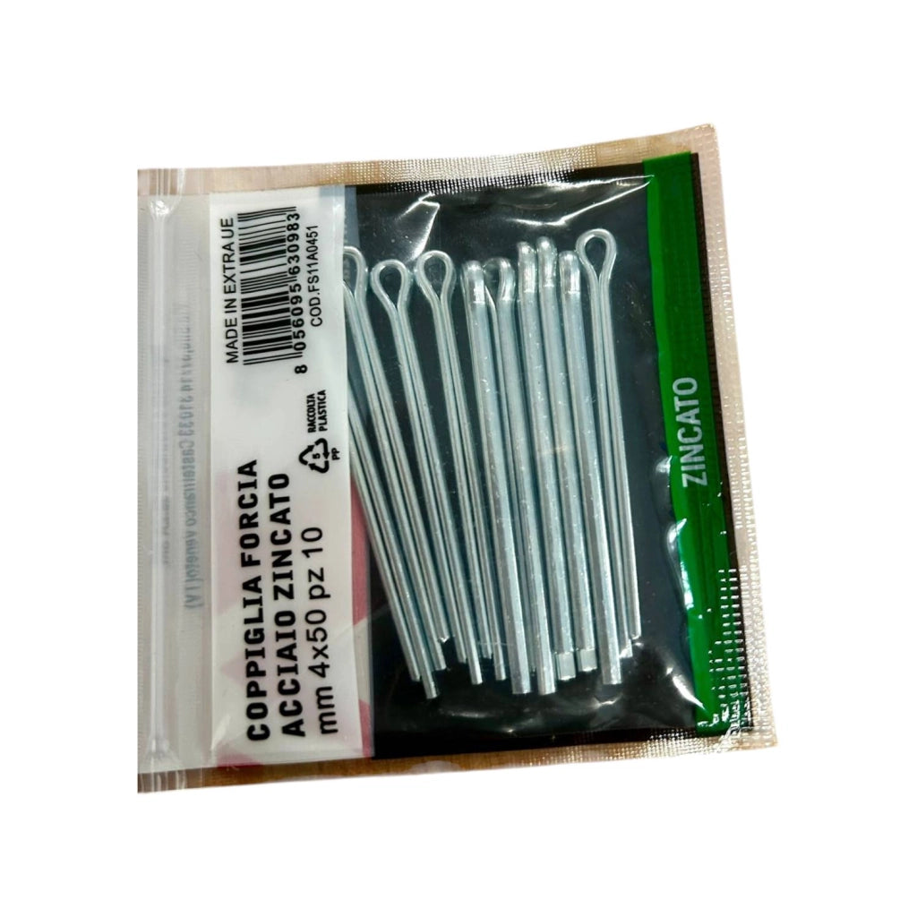 Coppiglia forcia acciaio zincato mm4x5010PZ