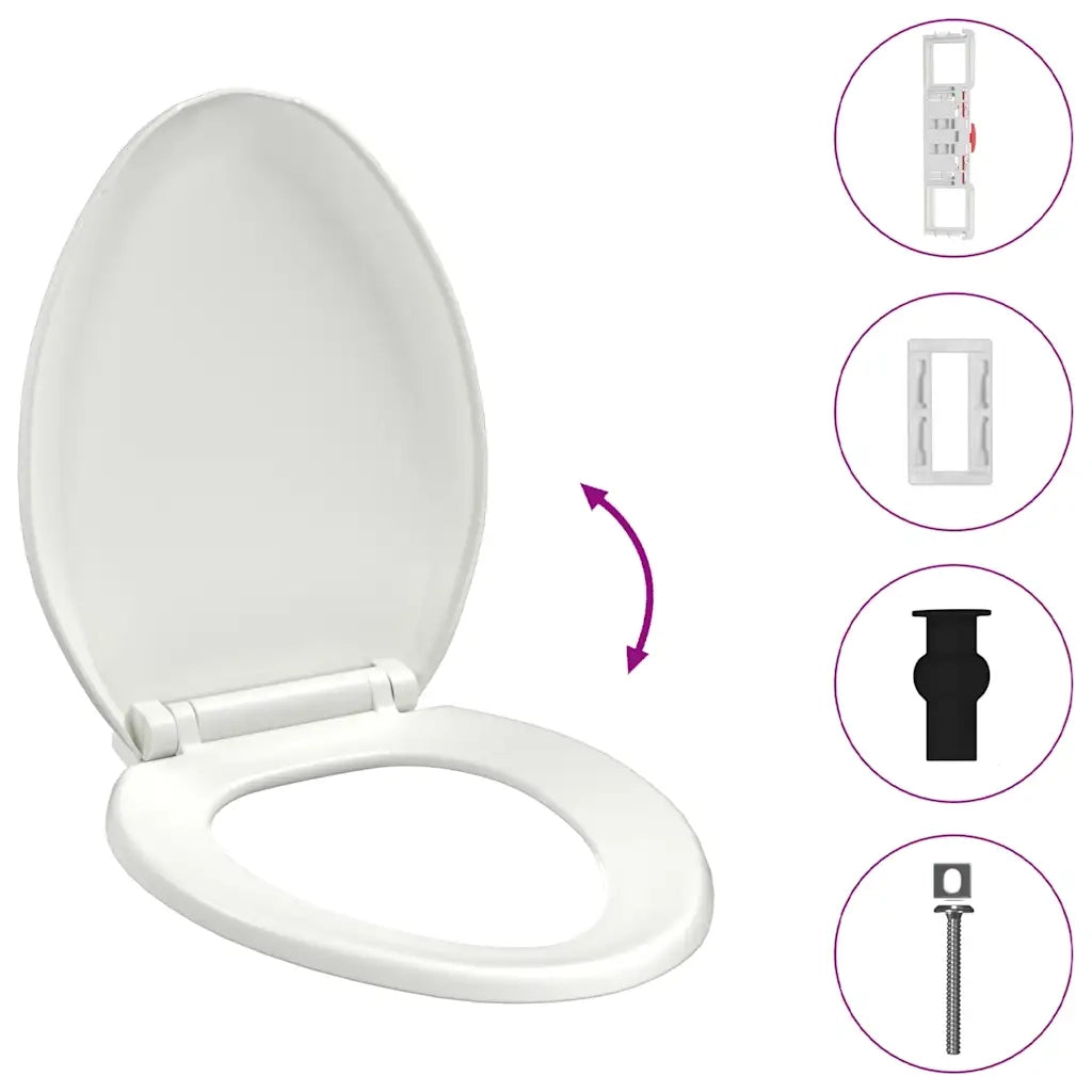 Copriwater Ammortizzato a Sgancio Rapido Bianco CFW1547995