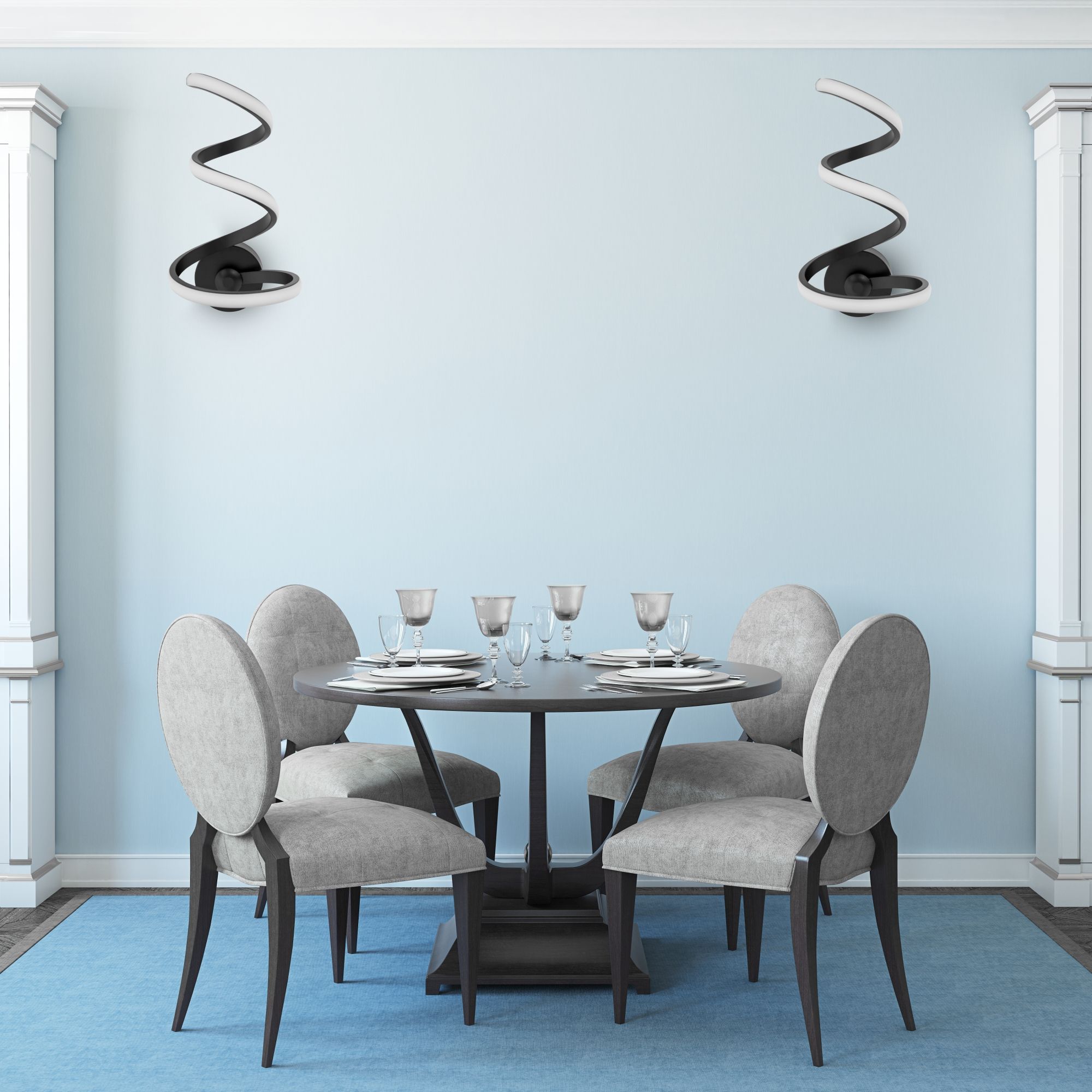 Lampada Led Spring Up App829-w Black Matt