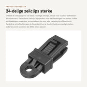 Accessori per tenda - Kit di chiusura 24 pezzi - Maniglia di chiusura robusta - Per