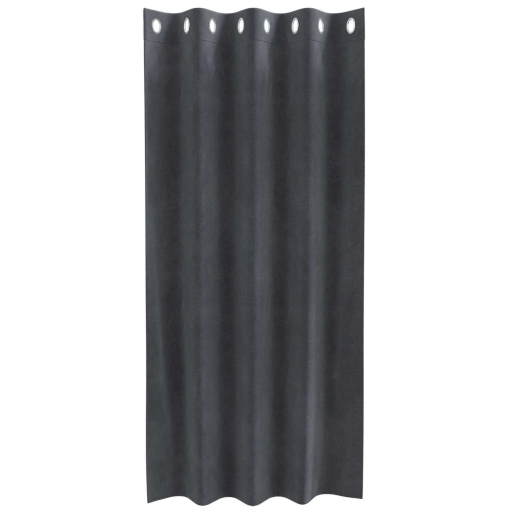 Tende Oscuranti | Tende Blackout 2 pz Grigio chiaro 140 x 175 cm Velluto