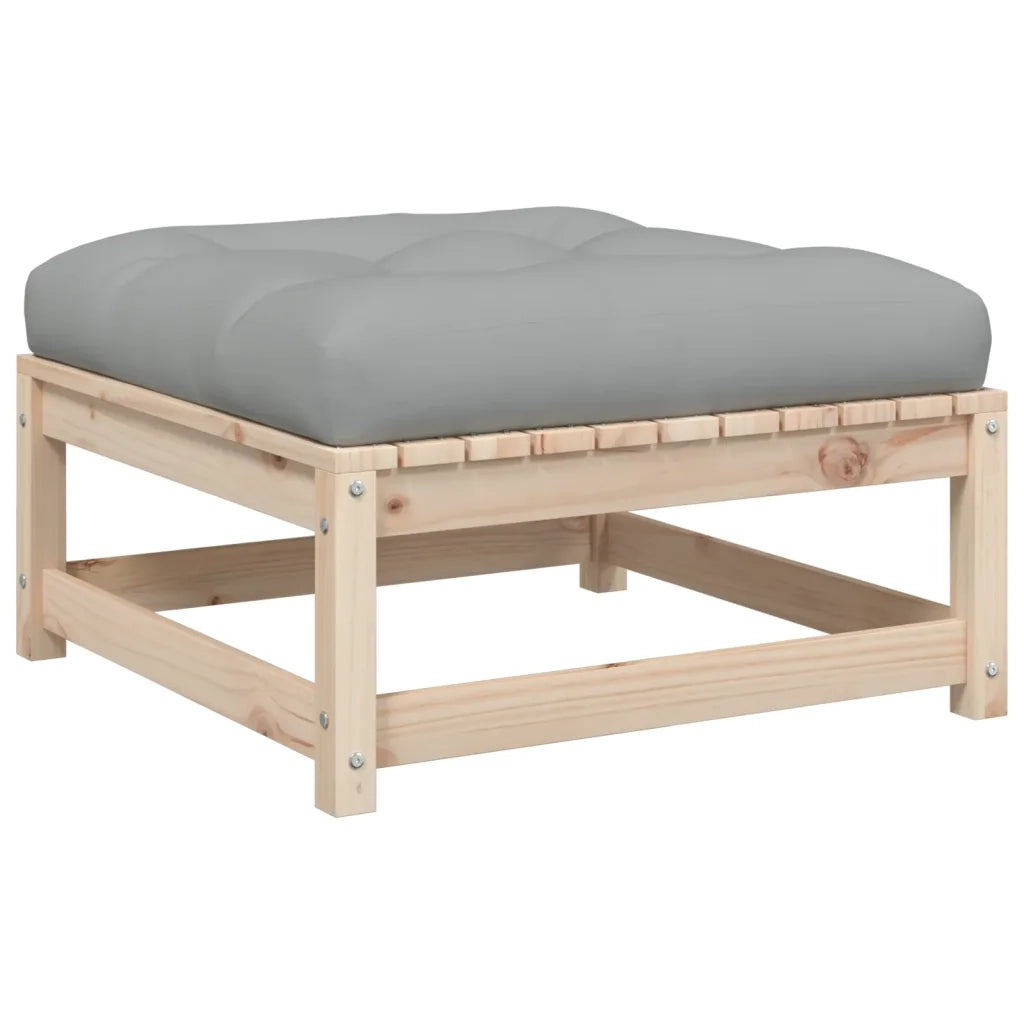 Set Divani Giardino 3 pz con Cuscini in Legno Massello di Pino 3295831