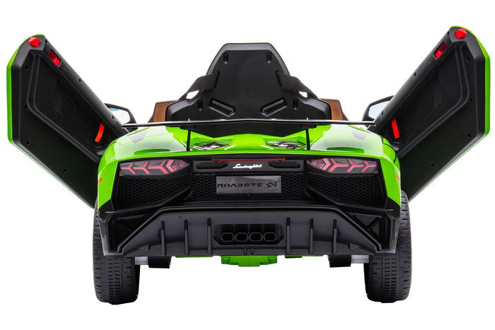 Macchina Elettrica per Bambini 12V con Licenza Lamborghini Aventador Verde