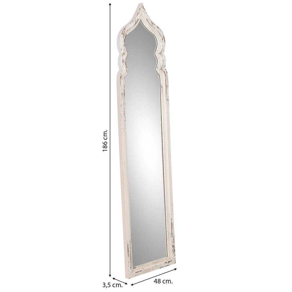 Specchio da parete in legno 48x3.5x186h cm