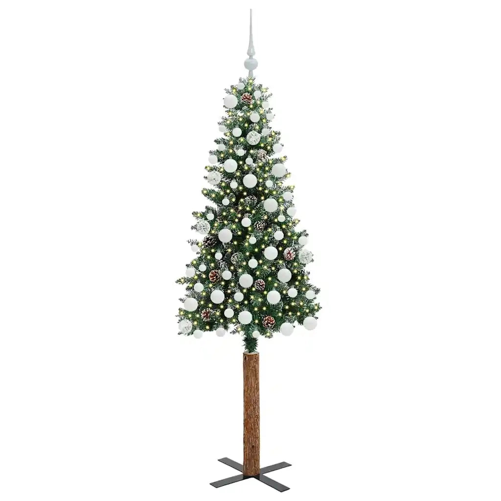 Albero di Natale snodato con 300 LED con supporto Verde 180 cm 3394902