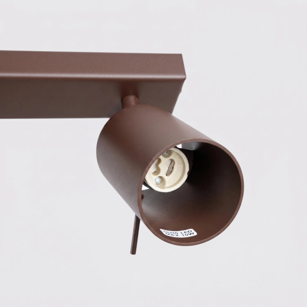 Plafoniera RING 3L marrone