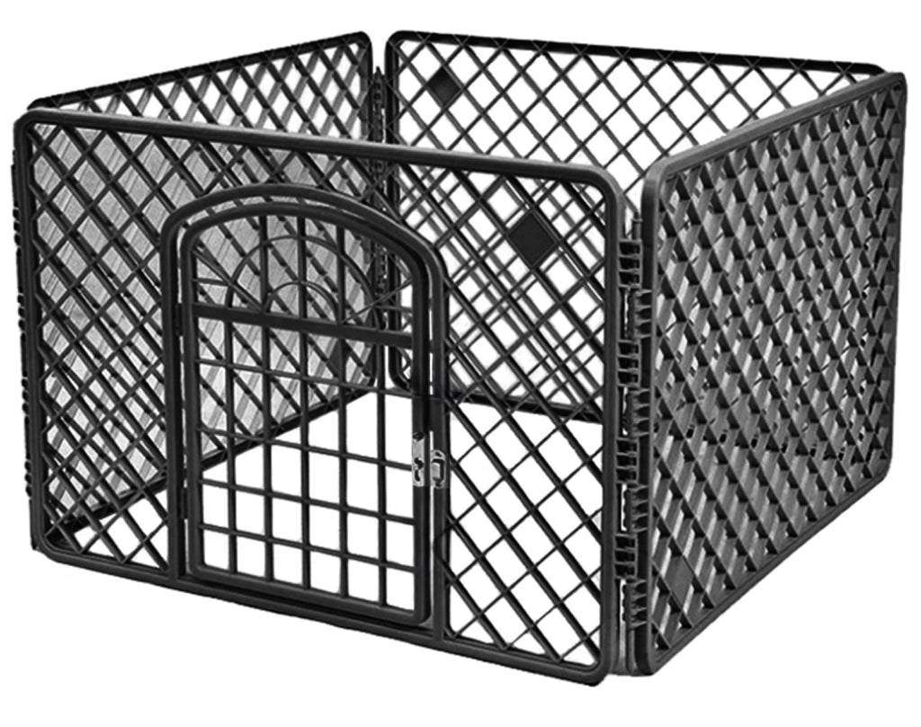 Valora DOG BOX 90X90X60CM NERO Recinto pieghevole in plastica resistente