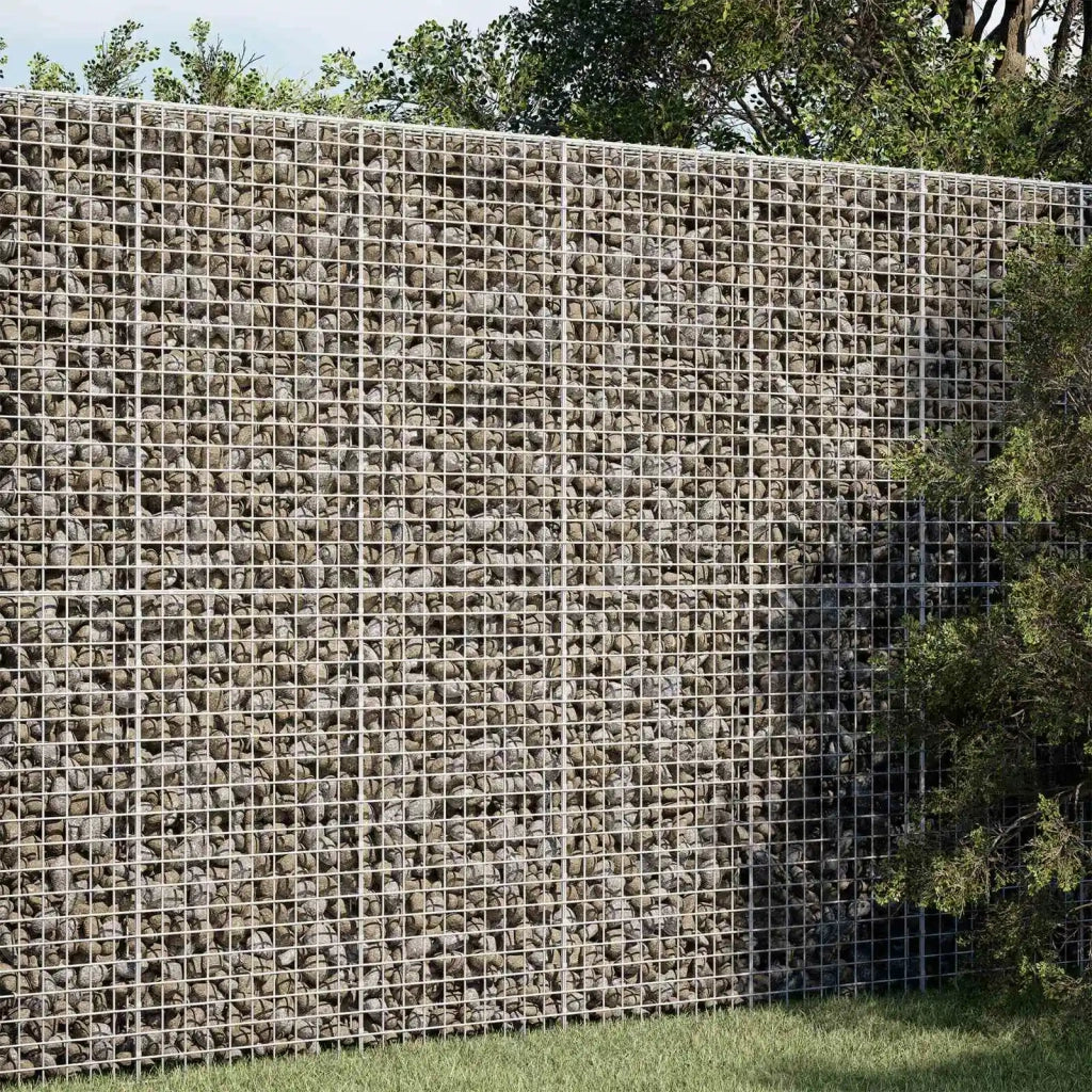 Gabione con filo da 5 mm e rete da 5x5 cm 100x30x200 cm 3464204