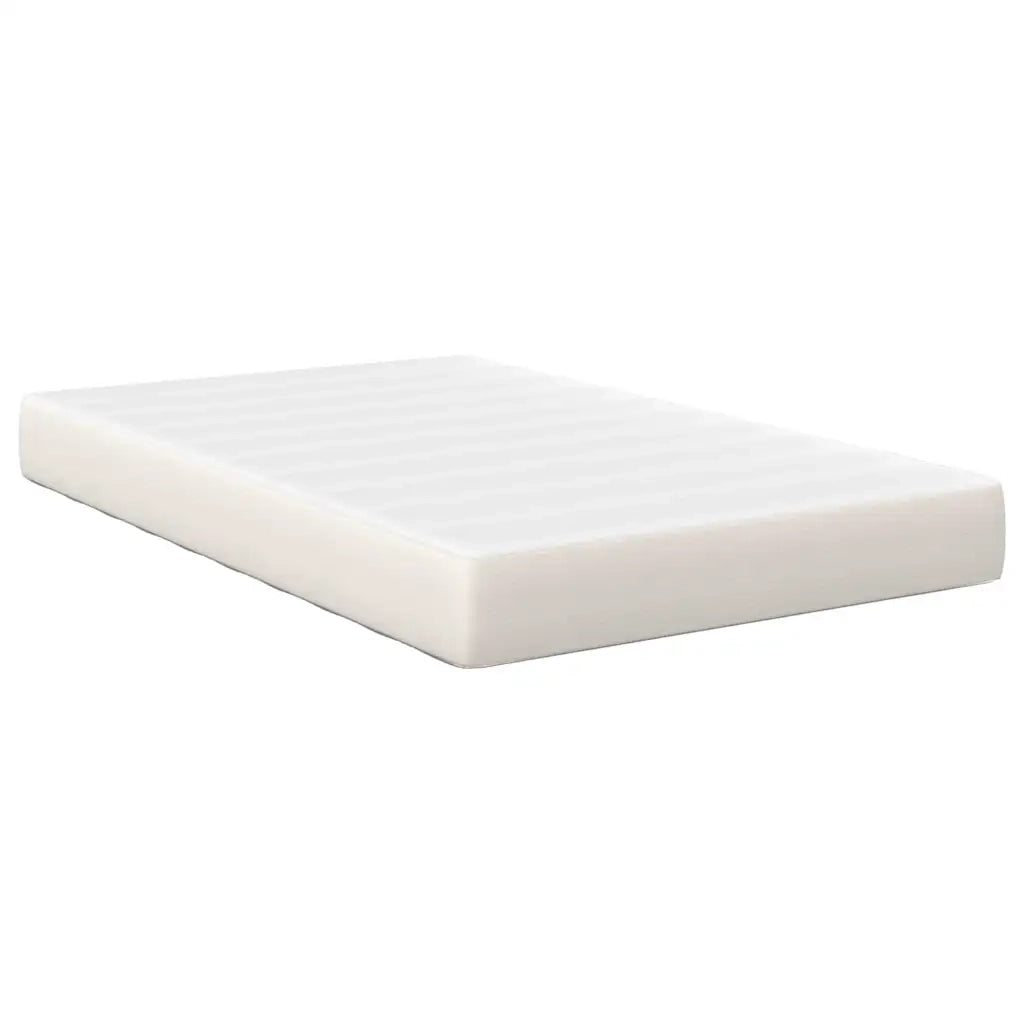 Materasso-Materasso per letto Crema 120 x 200 cm Tessuto