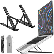 Sostegno portatile ergonomico regolabile - Adatto per laptop e tablet da 9 a 16'' - Supporto portatile pieghevole per laptop Sostegno portatile per laptop