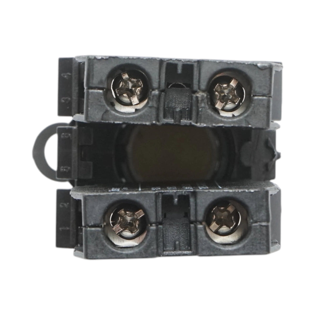 Pulsante convesso con ritorno 1NO+1NC bianco, 10A/600V AC, 1A/250V DC LA42 Breckner Germany