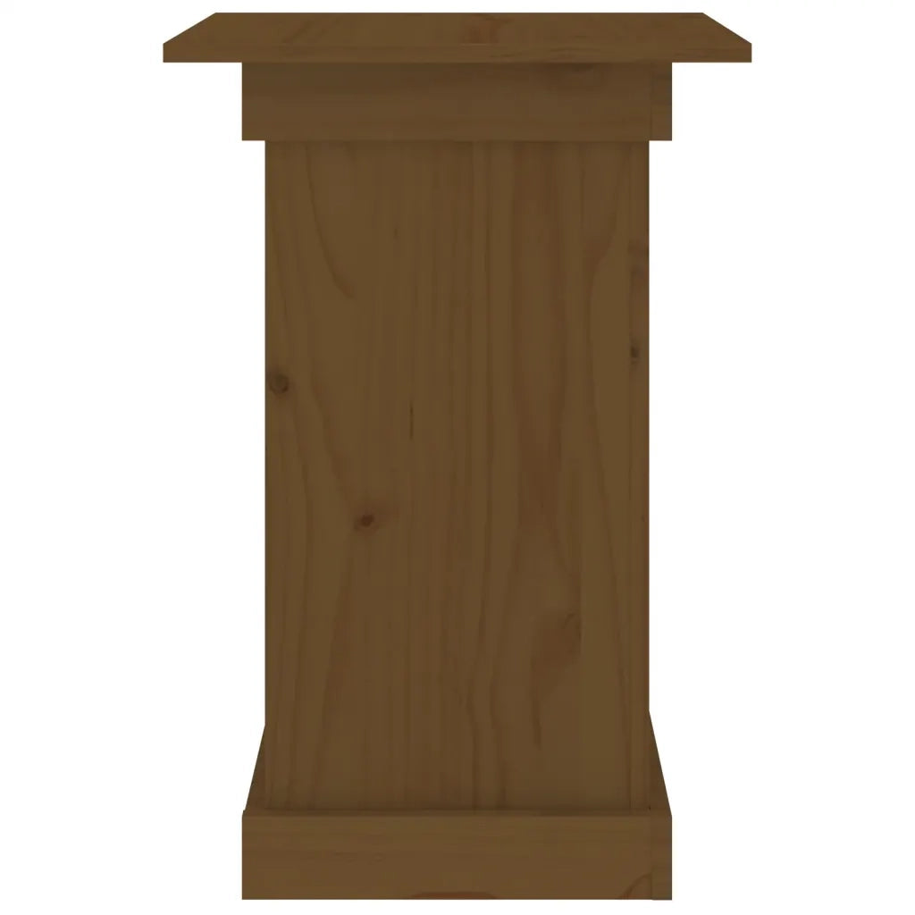 Portafiori | Sostegno per piante Marrone Ambra 40x40x60 cm in Legno Massello di Pino