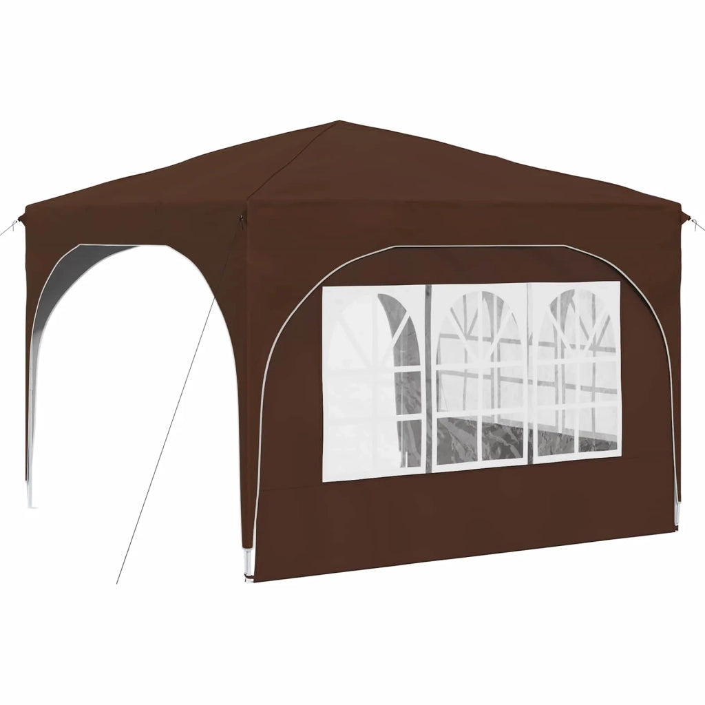 Tenda per feste a pop-up-Gazebo 290 x 290 x 245 cm Marrone 506837