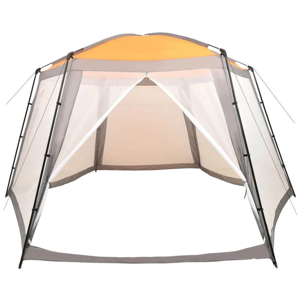 Tenda per Piscina in Tessuto 660x580x250 cm Grigia 93047
