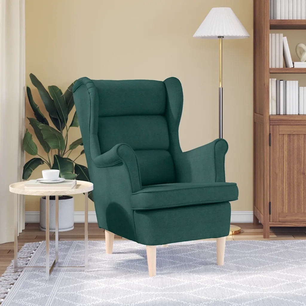 Divano Sedia-Poltrona Verde Scuro 74x84x100 cm in Tessuto