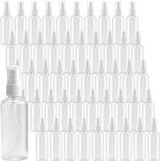 Set di flaconi spray 50 pezzi - 50ml plastica - Mini flaconi da viaggio - Sfioratori trasparenti - Contenitori vuoti e riutilizzabili - Qualità affidabile - Flaconi da viaggio spray
