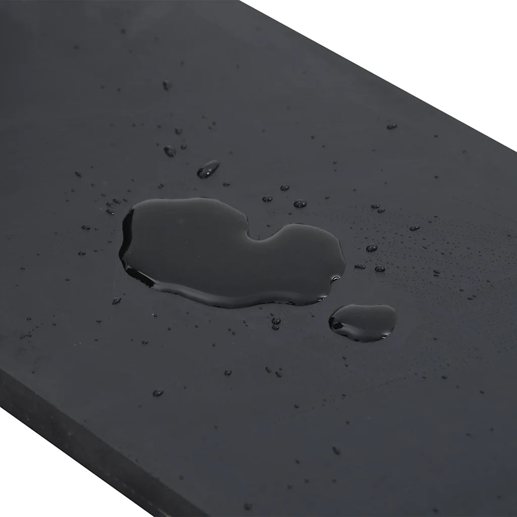 vidaXL Bordo in Gomma per Spazzaneve Nero 200x15x1 cm