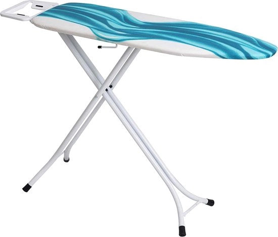 Stri crimeoletto deluxe 4 ruote, accessori di stiratura aggiuntivi, disegno azzurro/bianco