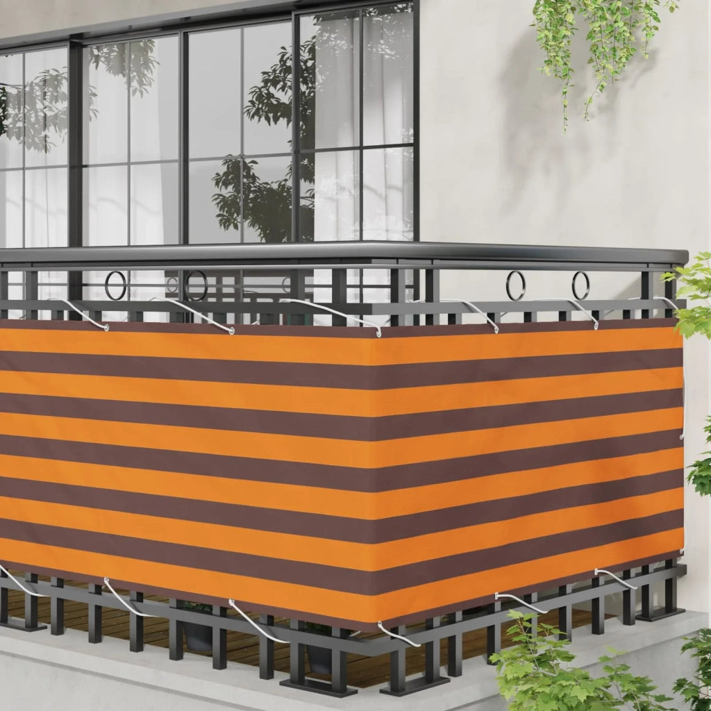 Schermo da balcone Arancione e Marrone 75 x 200 cm