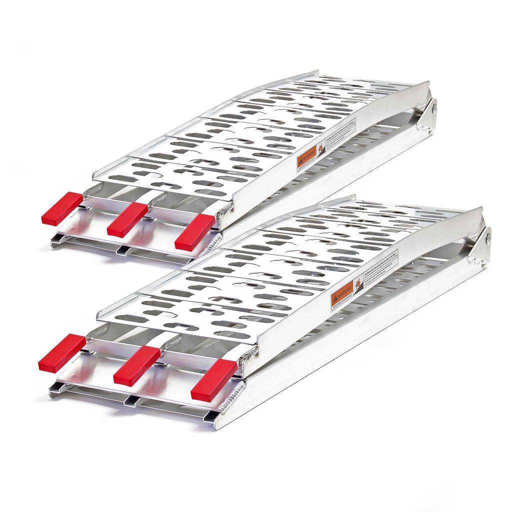2x rampe di carico ripiegabili per moto ATV 226cm 680kg In alluminio Rampa di salita
