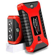 Trade Shop - Avviatore Di Emergenza Multifunzione Gonfiatore Per Pneumatici Auto 4 Porte Usb Torcia -