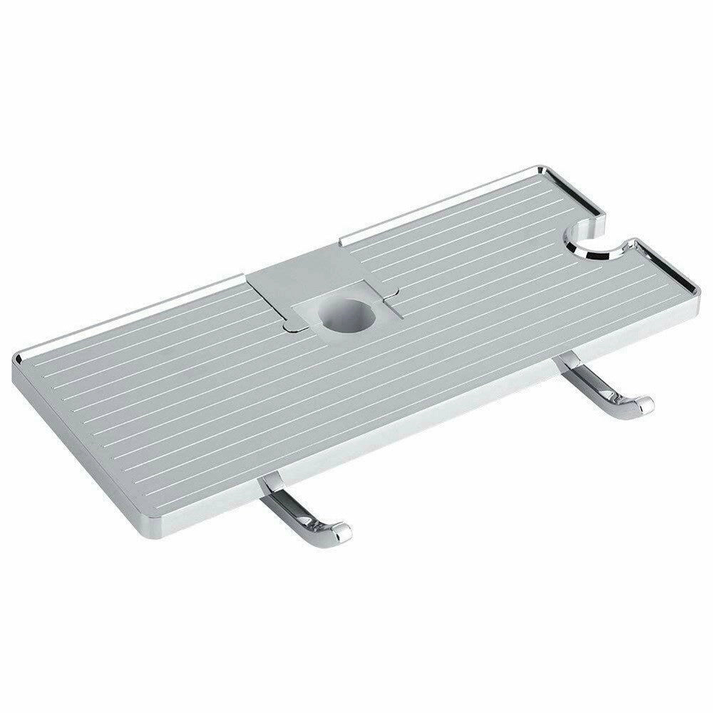 Trade Shop - Mensola Porta Sapone Per Colonna Doccia Asta Saliscendi Supporto Doccetta 79355 -