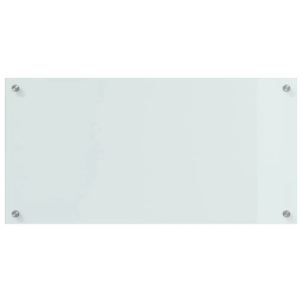 Schienale da cucina 2 pcs Bianco 80 x 40 cm vetro temperato 3415521