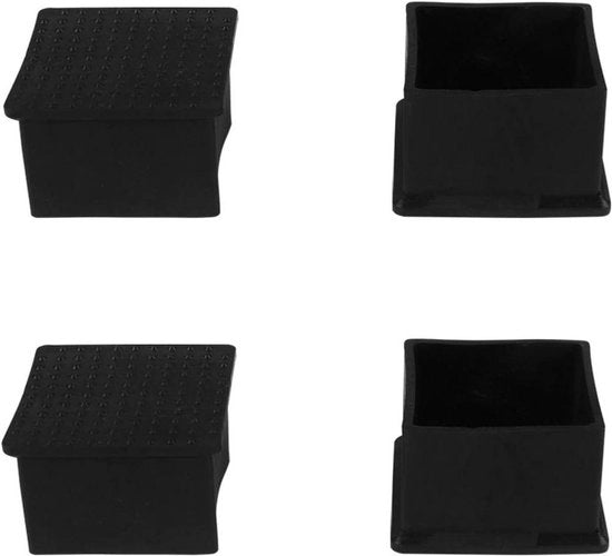 Protezione per gambe di tavolo - Set di 3 coperture per gambe di tavolo - 47x47mm - Protezione per mobili - 4 pezzi inclusi