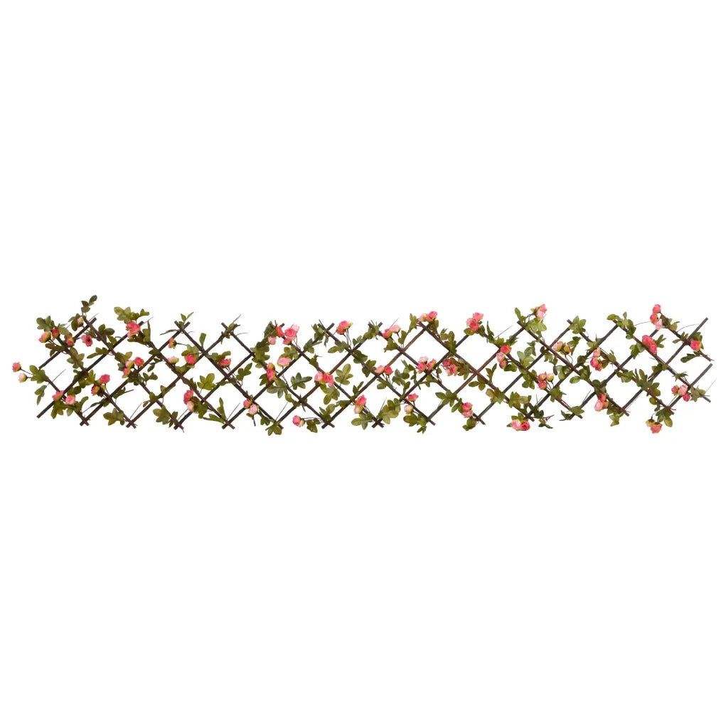 Traliccio Edera Artificiale Espandibile 5pz Rosa Scuro 180x20cm 366577