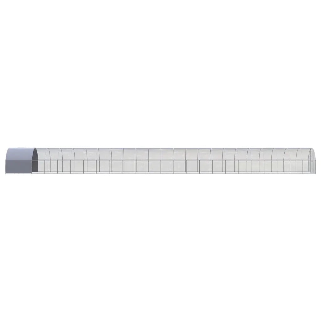 Pollaio per Esterni 3x24x2 m in Acciaio Zincato 3095480