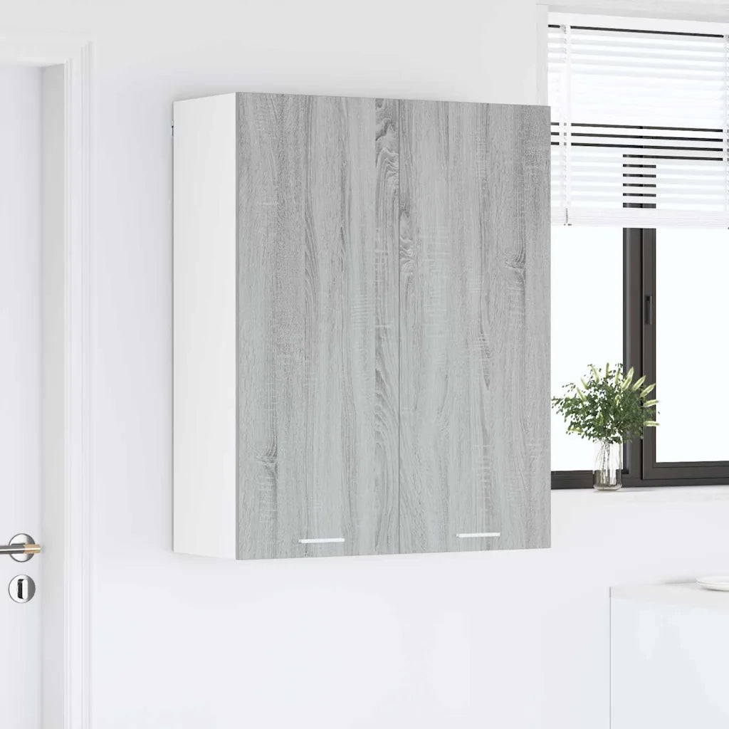 Armadio pensile con porta Grigio Sonoma 80 x 31 x 100 cm 884367