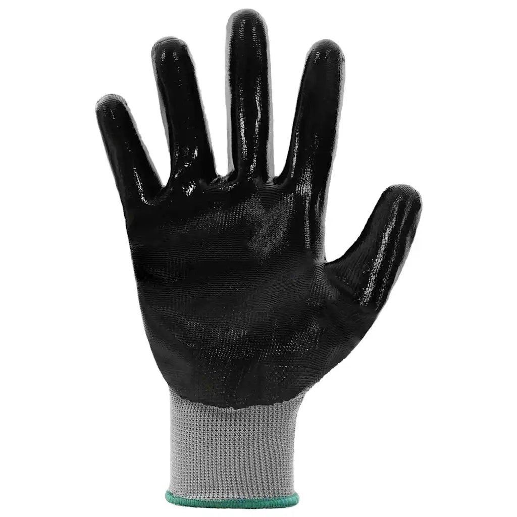 Guanti da Lavoro 12 pz Grigio e Nero 11 / XXL Poliestere CFW4356460