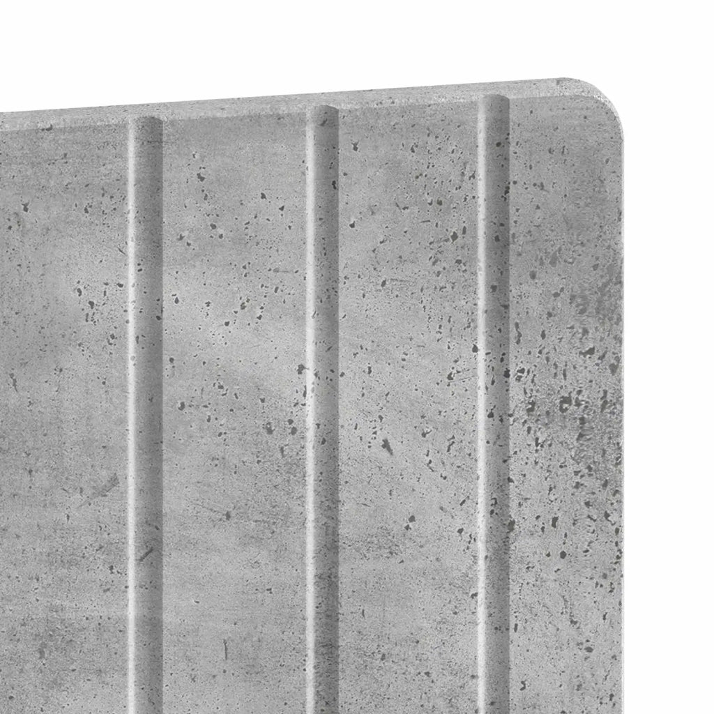 Testiera da Muro ZWOLLE Grigio Cemento Legno ingegnerizzato 896488
