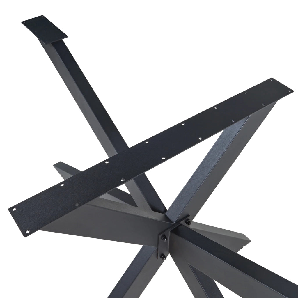 Struttura per tavolo in acciaio 120 x 68 x 71 cm nera 03_0010700