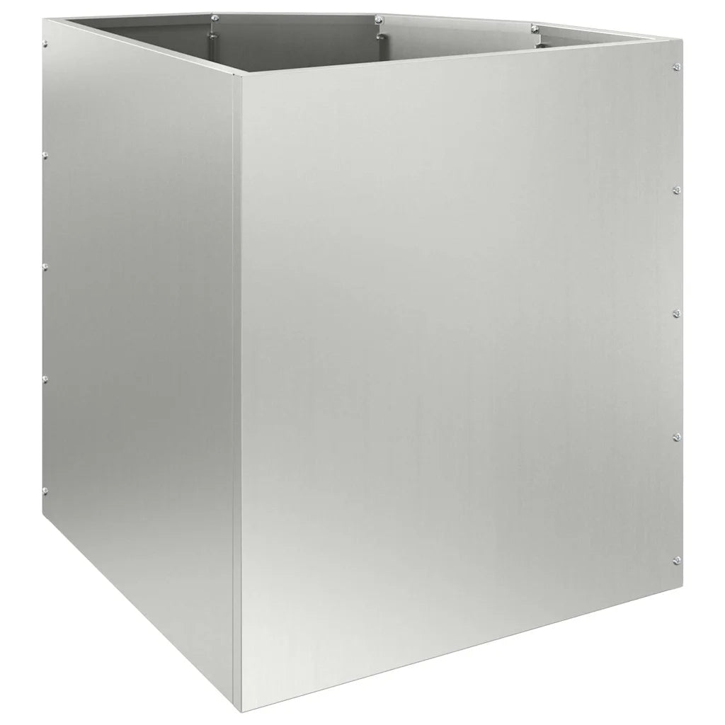 Fioriere | Cassetta per fiori | Vaso d'angolo Argento 45 x 45 x 50 cm Acciaio zincato