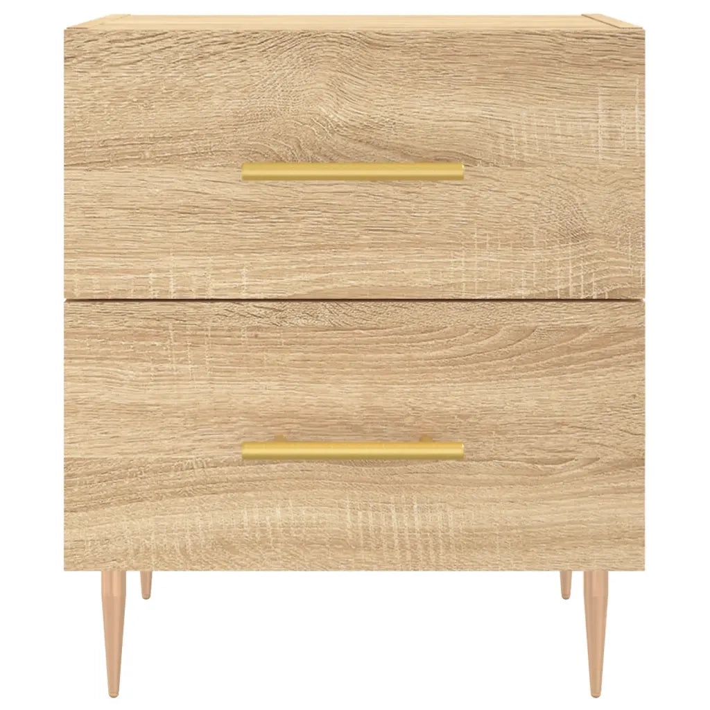 Comodino Rovere Sonoma 40x35x47,5 cm in Legno Multistrato 827282
