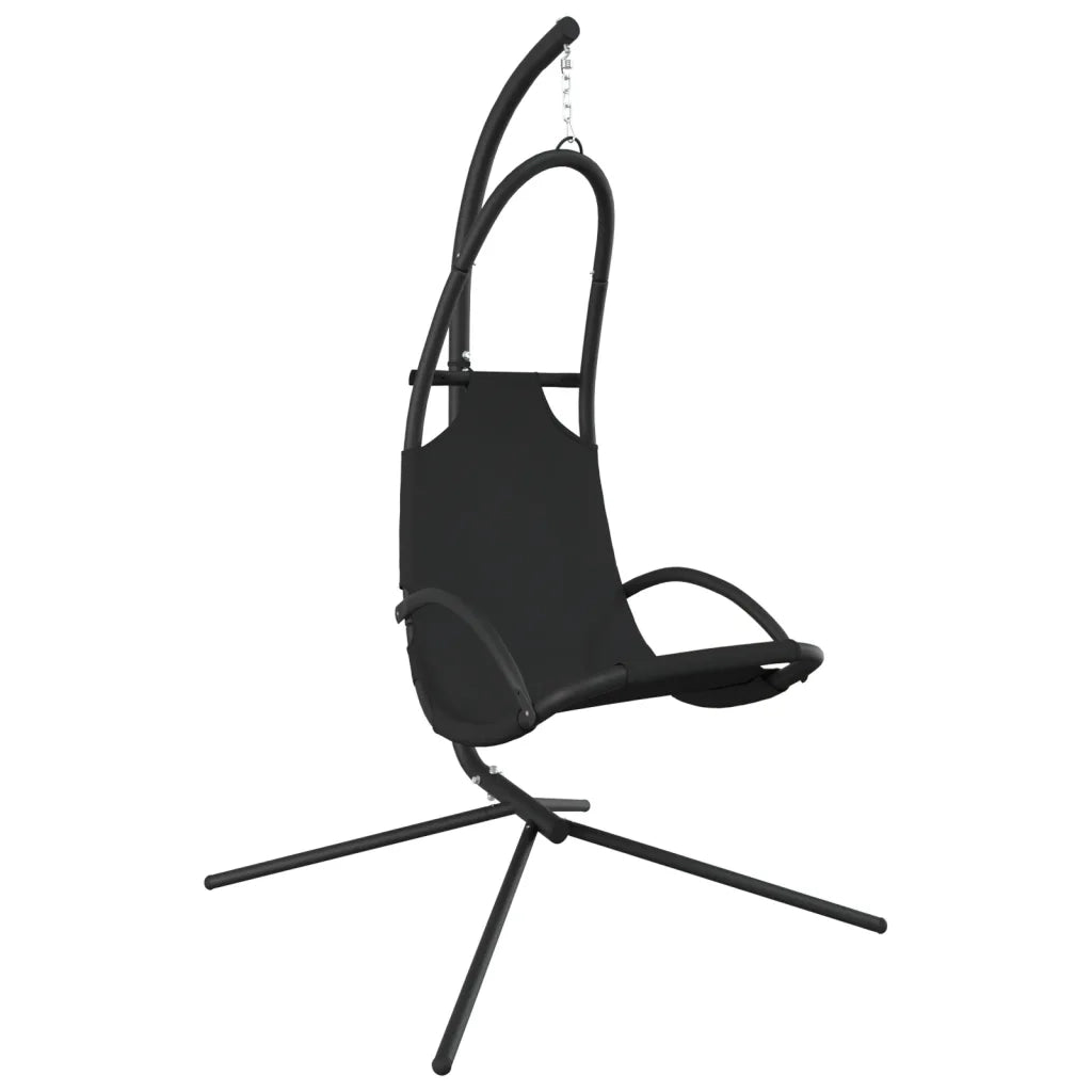 Sedia Dondolo Giardino con Cuscino Crema Tessuto Oxford Acciaio CFW3787156