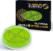 Livello di precisione bullseye 60mm di diametro - Superficie di livello circolare con gradi - Altezza di bullseye per caravane - Presentato in scatola regalo