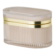 Scatola Portaoggetti Love, Beige, Vetro, 13,5x8x9 cm
