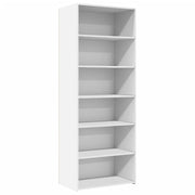Buffet credenza cassettiera armadio mobile contenitore organizer cucina soggiorno salotto alto 70 x 41 x 185 cm legno ingegnerizzato bianco 02_0032764