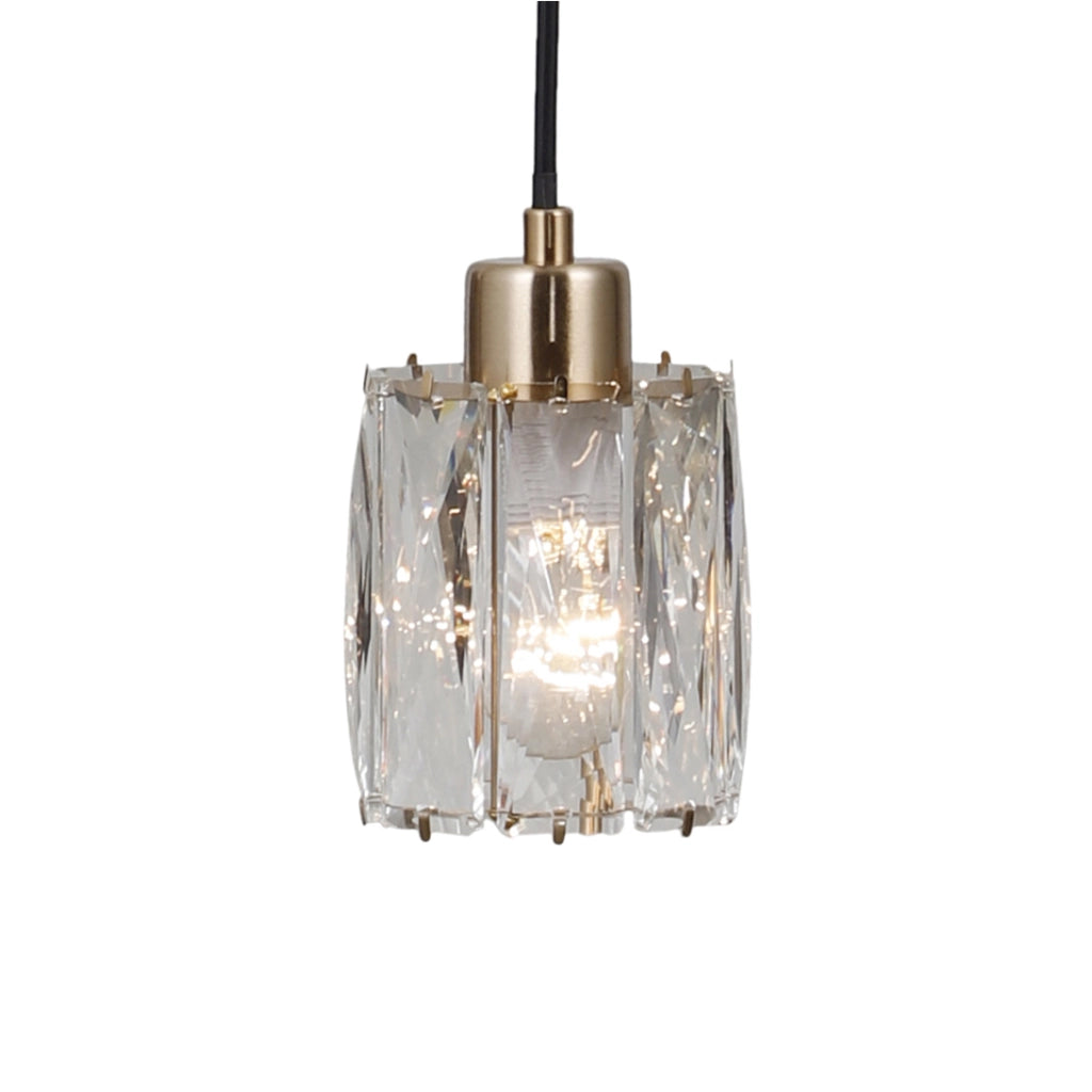 Lampadario rotondo TORNO Italux oro cristallo 3xE14