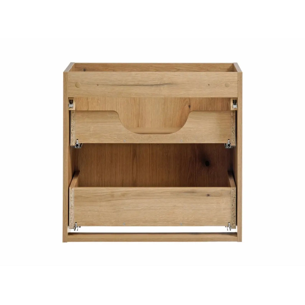 Mobile sottolavabo VANO – 2 cassetti – Colore quercia – L60 × P57 × H39 cm – Da appendere