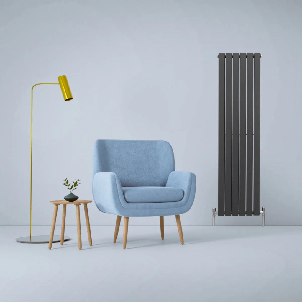 Radiatore Termosifone Termoarredo Design Piatto Pannello Elementi Grigio