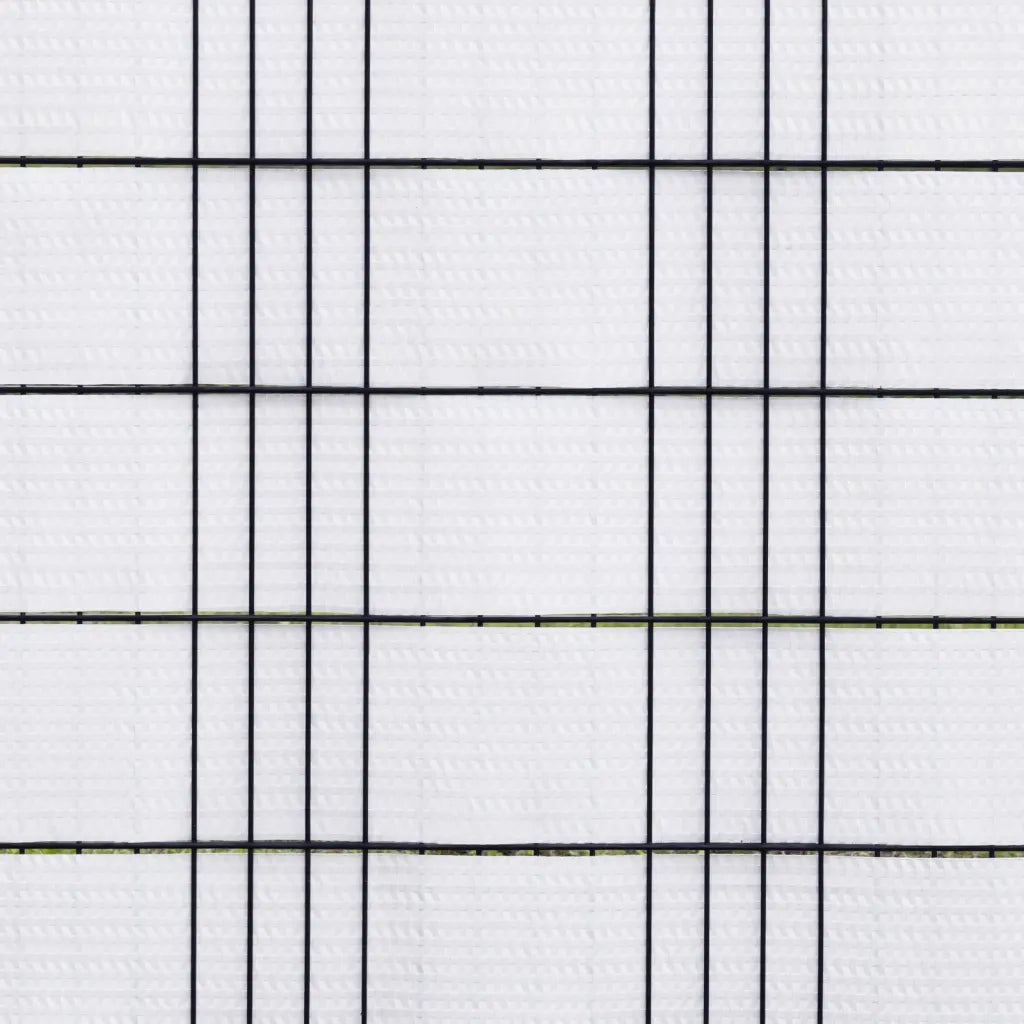 Schermi da Balcone 10 pz Bianchi 255x19 cm in Polyrattan